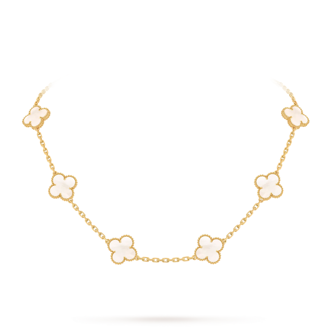 VAN CLEEF & ARPELS Vintage Alhambra necklace, 10 motifs